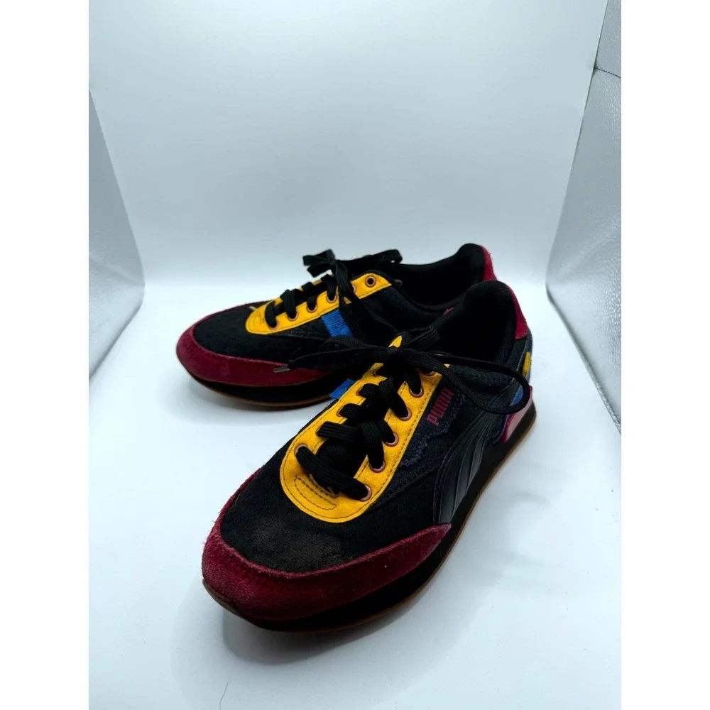 Puma Future Rider Futurism 384755-01 Boys 5 Sneaker Black Multi‎ Running Shoes